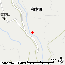 京都府綾部市和木町橋戸周辺の地図