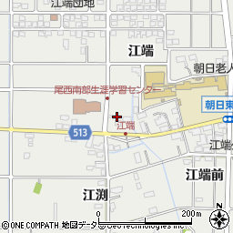 愛知県一宮市明地江端110周辺の地図