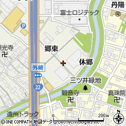 愛知県一宮市丹陽町外崎（上川田）周辺の地図