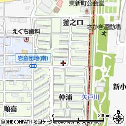 愛知県岩倉市東新町周辺の地図