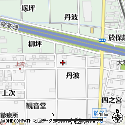 愛知県一宮市大和町於保丹波周辺の地図