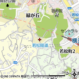 神奈川県横須賀市緑が丘9周辺の地図