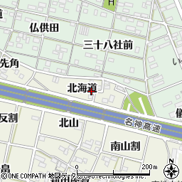 愛知県一宮市大和町氏永北海道周辺の地図