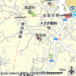 神奈川県横須賀市汐入町周辺の地図