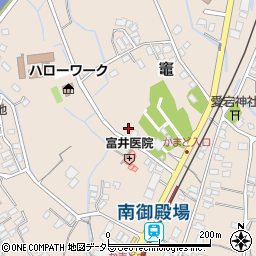 静岡県御殿場市竈659周辺の地図