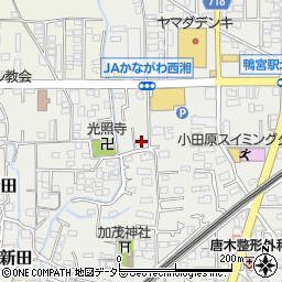 神奈川県小田原市鴨宮696周辺の地図
