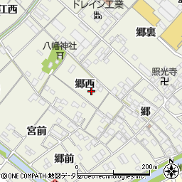 愛知県一宮市丹陽町外崎郷西周辺の地図