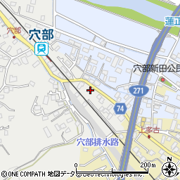 神奈川県小田原市穴部6周辺の地図