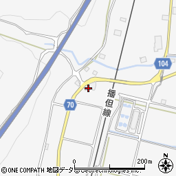 兵庫県朝来市物部155周辺の地図