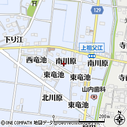 愛知県一宮市上祖父江南川原周辺の地図