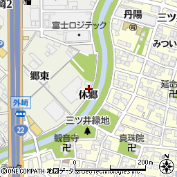 愛知県一宮市丹陽町三ツ井（八幡西）周辺の地図