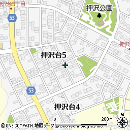 愛知県春日井市押沢台5丁目周辺の地図