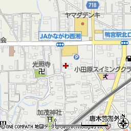 神奈川県小田原市鴨宮692周辺の地図