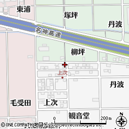 愛知県一宮市大和町於保上次1-24周辺の地図