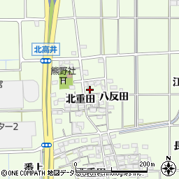 愛知県一宮市大和町北高井北重田1553周辺の地図