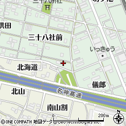 愛知県一宮市大和町妙興寺三十八社前79周辺の地図
