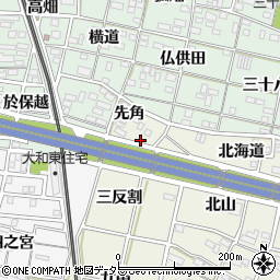 愛知県一宮市大和町氏永先角830-6周辺の地図
