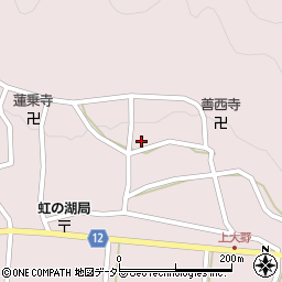 京都府南丹市美山町大野迫谷周辺の地図