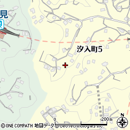 神奈川県横須賀市汐入町5丁目40周辺の地図