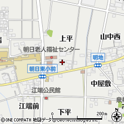 愛知県一宮市明地上平37周辺の地図
