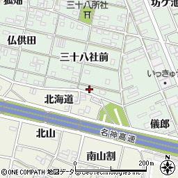 愛知県一宮市大和町妙興寺三十八社前75周辺の地図