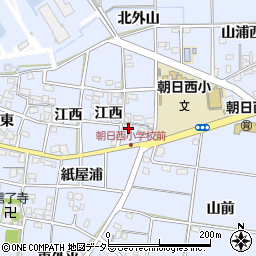愛知県一宮市上祖父江江西32-2周辺の地図