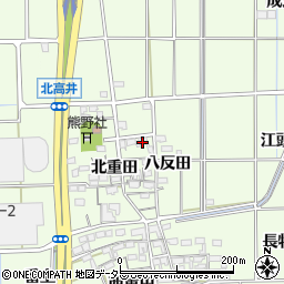 愛知県一宮市大和町北高井北重田1554周辺の地図