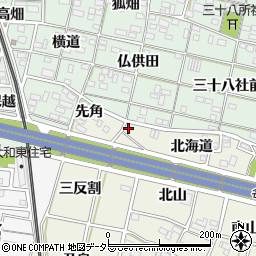 愛知県一宮市大和町氏永北海道822周辺の地図