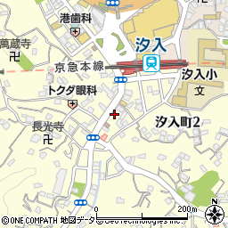 臨海セミナー汐入校周辺の地図