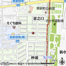 愛知県岩倉市東新町（燈明庵）周辺の地図
