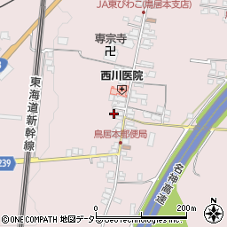 滋賀県彦根市鳥居本町1736周辺の地図