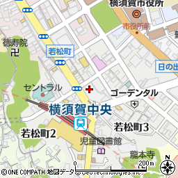 てんや横須賀中央店周辺の地図