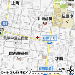 愛知県一宮市萩原町萩原下町33周辺の地図