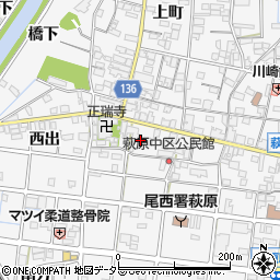 愛知県一宮市萩原町萩原下町20周辺の地図