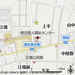 愛知県一宮市明地上平33周辺の地図