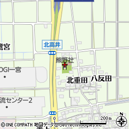 愛知県一宮市大和町北高井北重田1604周辺の地図