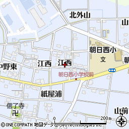 愛知県一宮市上祖父江江西101周辺の地図