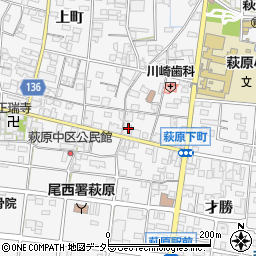 愛知県一宮市萩原町萩原下町32周辺の地図