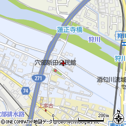 神奈川県小田原市穴部新田72周辺の地図