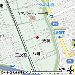 愛知県一宮市大和町妙興寺（天神）周辺の地図