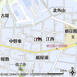 愛知県一宮市上祖父江江西95周辺の地図