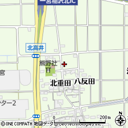 愛知県一宮市大和町北高井北重田1571周辺の地図