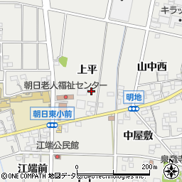 愛知県一宮市明地上平42周辺の地図