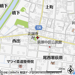 愛知県一宮市萩原町萩原下町17周辺の地図