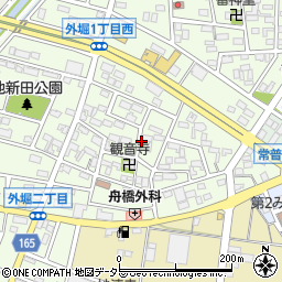 愛知県小牧市外堀2丁目周辺の地図