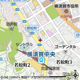 五の五 横須賀中央店周辺の地図