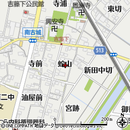 愛知県一宮市明地蛇山周辺の地図