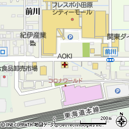 ＡＯＫＩ小田原鴨宮店周辺の地図