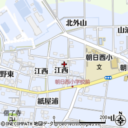 愛知県一宮市上祖父江江西15周辺の地図