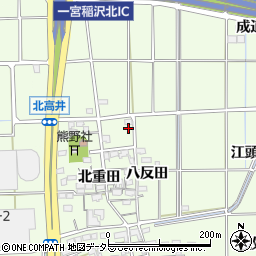 愛知県一宮市大和町北高井北重田1560周辺の地図